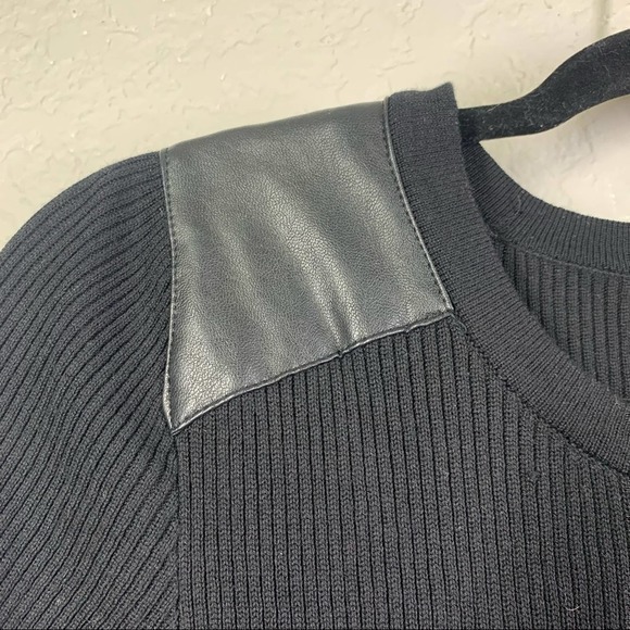 BCX Black Midi Bodycon‎ Ribbed Sweater Dress - NWT - Picture 5 of 11